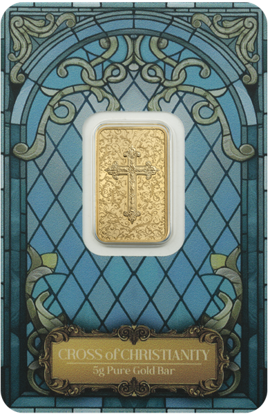 Gold Pamp Suisse Cross of Christianity Bar - 5g