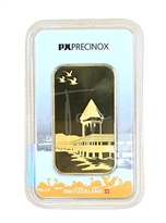 Image 77: Gold Px Precinox Lucerne Minted Bar - 100 Gram
