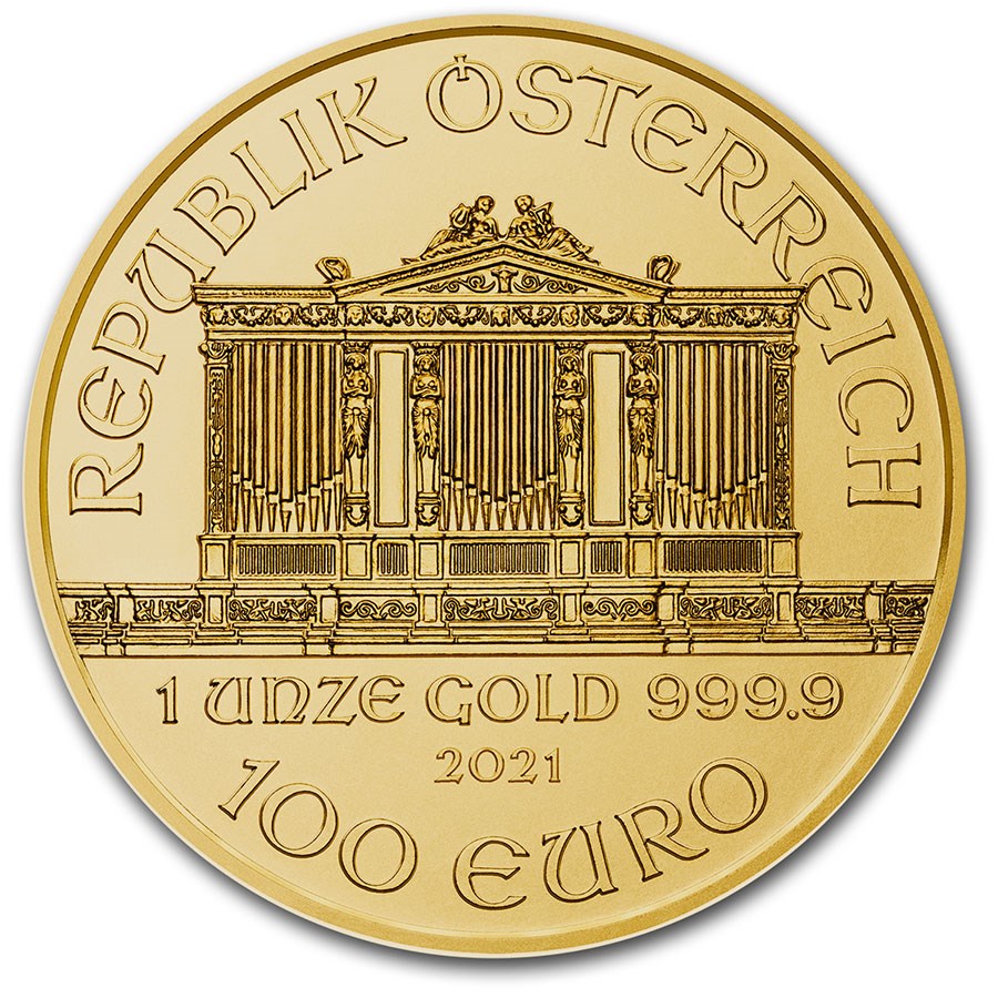 Gold Vienna Philharmonics Coin 2021 - 1 oz
