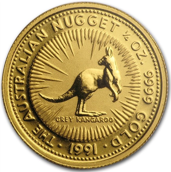 Gold Kangaroo Coin 1991 - 1/4oz