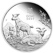 Silver Lunar Coin 2027 - Year of the Goat - 1/2 oz