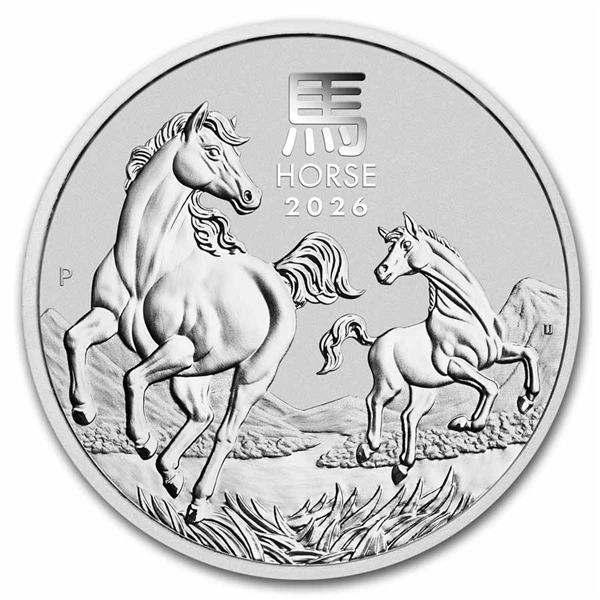 Silver Lunar Coin 2026 - Year of the Horse- 1 oz