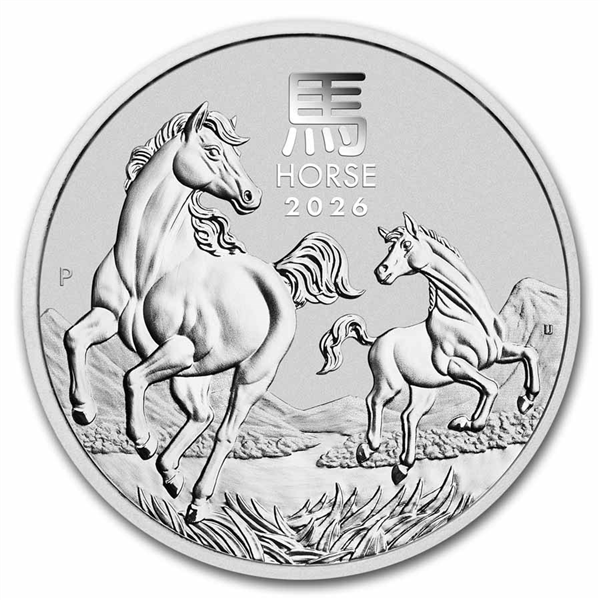 Silver Lunar Coin 2026 - Year of the Horse - 2 oz