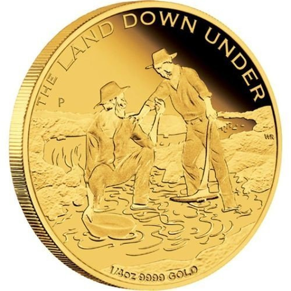 Gold Perth Mint The Land Down Under Coin 2014-1/4oz