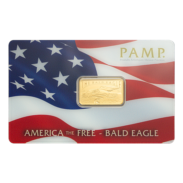 Gold PAMP Suisse America the Free Bald Eagle - 5 Gram