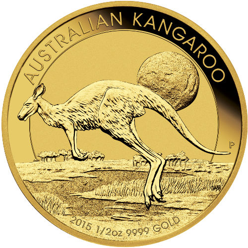 Gold Kangaroo Coin 2015 - 1/2oz