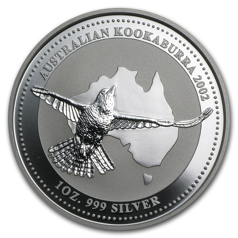 Silver Kookaburra Coin 2002 - 1 oz