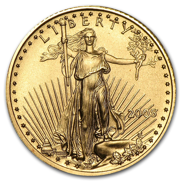 Gold American Eagle Coin 2005 - 1/10 oz
