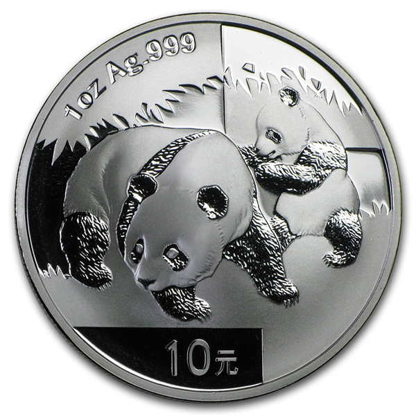 Silver Chinese Panda Coin 2008 - 1 oz