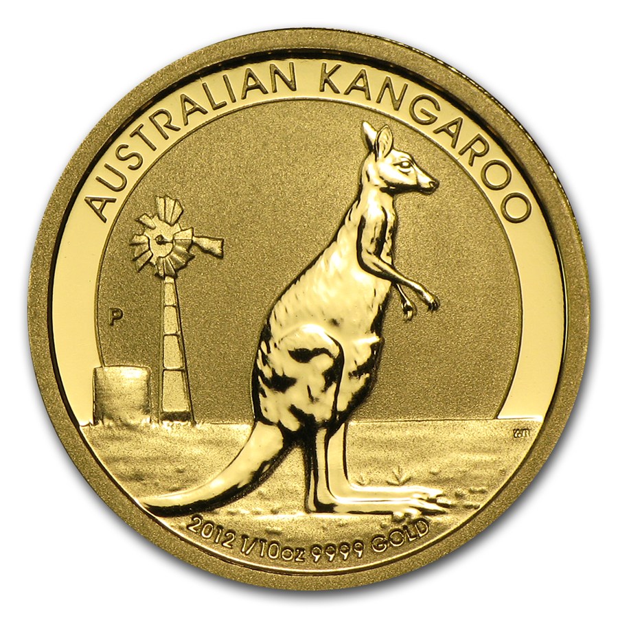 Gold Kangaroo Coin 2012 - 1/10 oz