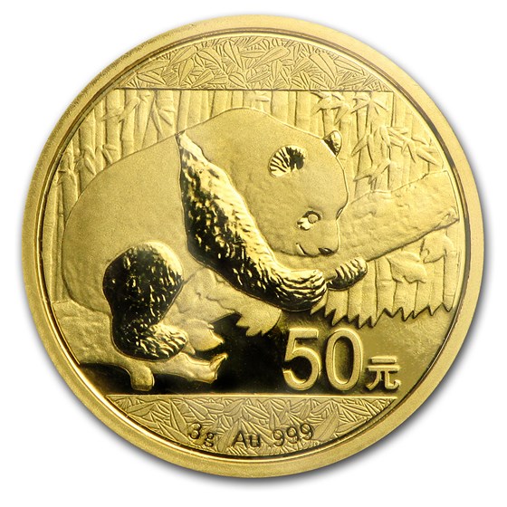 Gold Chinese Panda Coin 2016 - 3 Gram