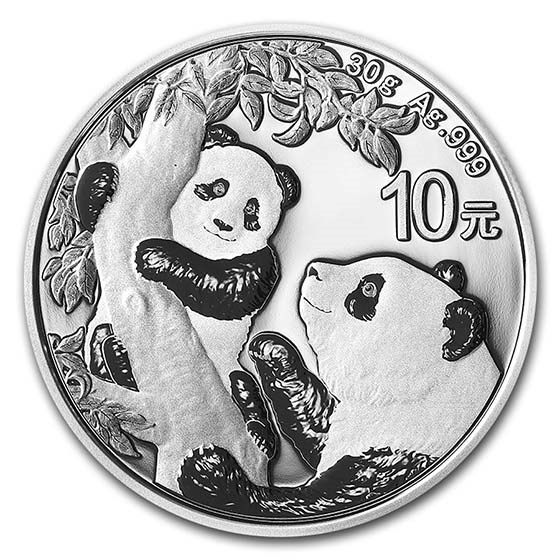 Silver Chinese Panda Coin 2021 - 30 Gram