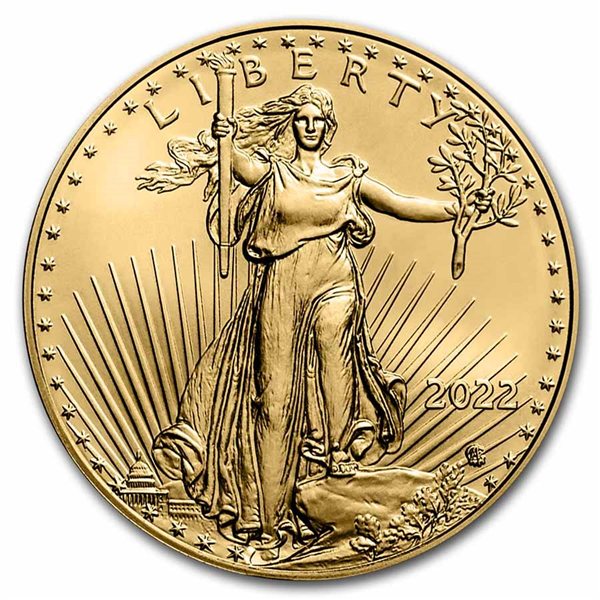 Gold American Eagle Coin 2022 - 1/10oz