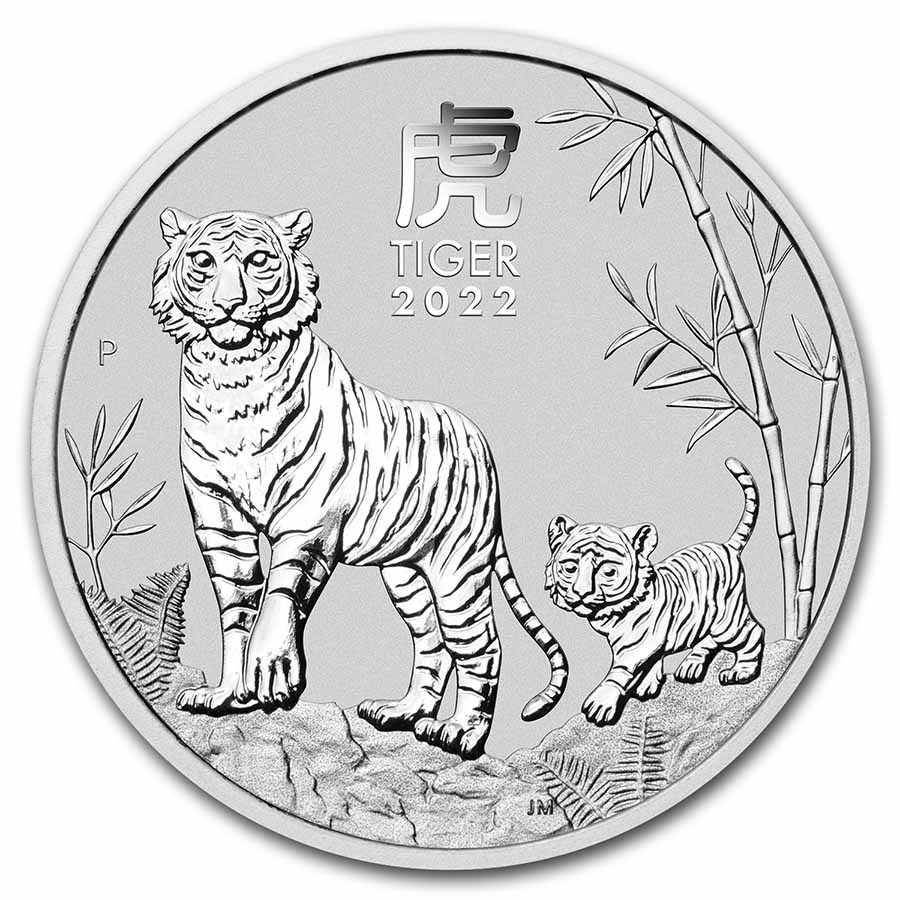 Silver Lunar Coin 2022 - Year of the Tiger - 1 oz
