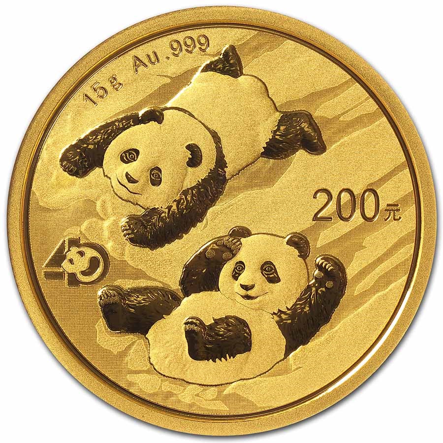 Gold Chinese Panda Coin 2022 - 15 Gram