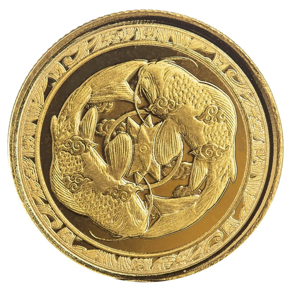 Gold Fiji Koi Fish Coin 2023 - 1/10oz