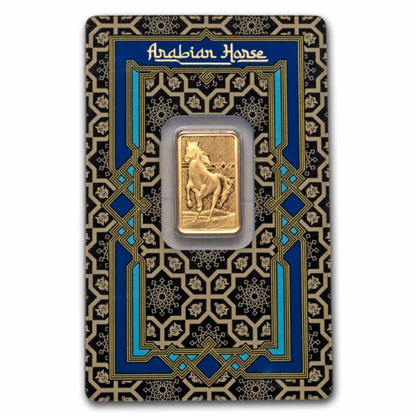 Gold PAMP Suisse Arabian Horse Bar - 5 Gram