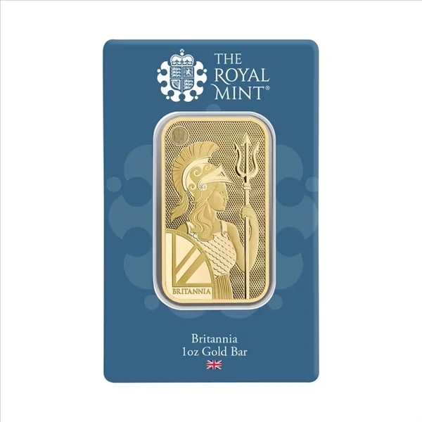 Gold Britannia Minted CertiCard  Bar - 1oz