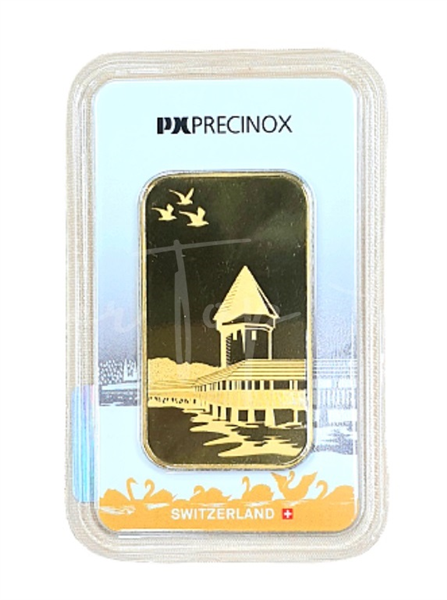 Image 76: Gold Px Precinox Lucerne Minted Bar - 50 Gram