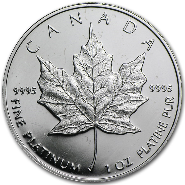 Platinum Coin Canadian Maple Leaf 1989 - 1 oz