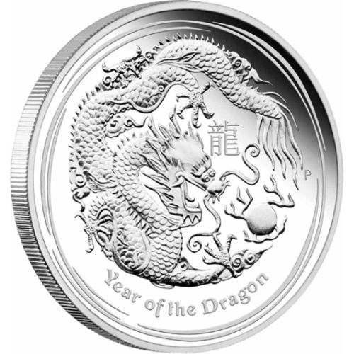 Silver Lunar Coin 2012 - Year of the Dragon - 1 oz