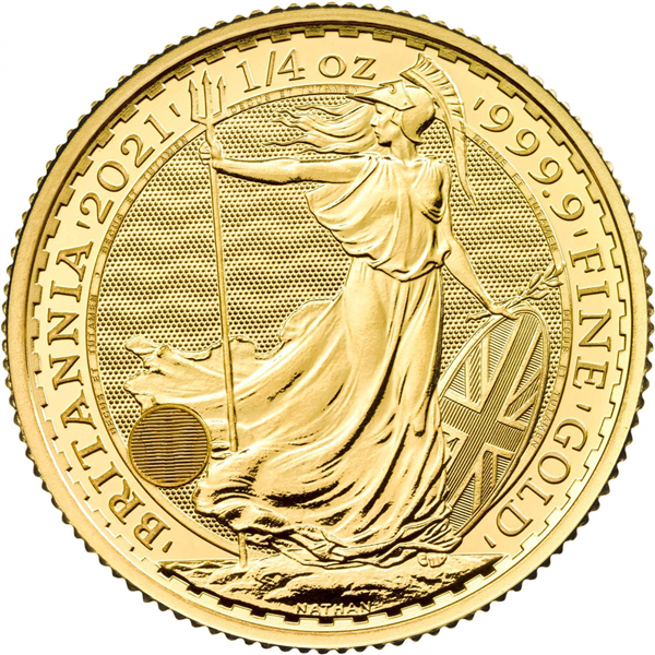Gold Britannia Coin 2021 - 1/4 oz