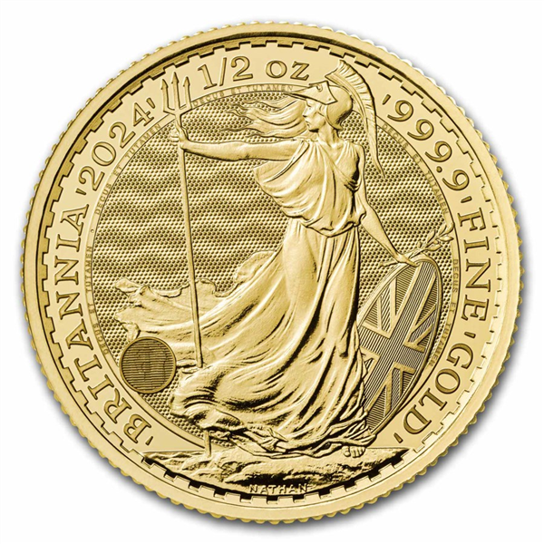 Gold Britannia Coin 2024 - 1/2oz