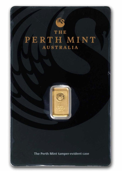 Gold Perth Mint Bar - 1 Gram